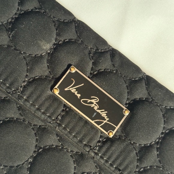 Vera Bradley Black Quilted Wallet - Picture 5 of 12